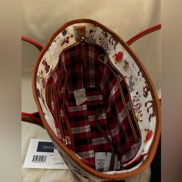 Disney Dogs Holiday Tote Bag by Dooney and Bourke - Picture 3 of 4
